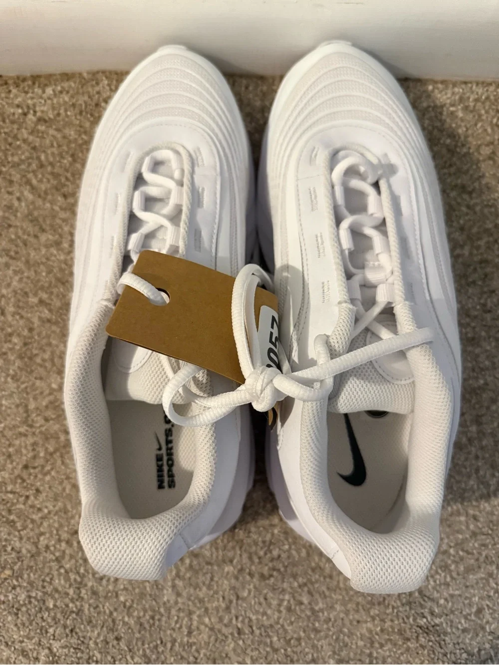 Women's Airmax Fire All-White Athletic Sneakers